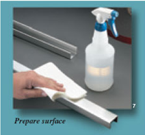 Prepare surface before applying tape
