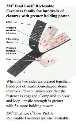 3M™ Dual Lock™ Fasteners Reclosable for Indoor Outdoor Applications